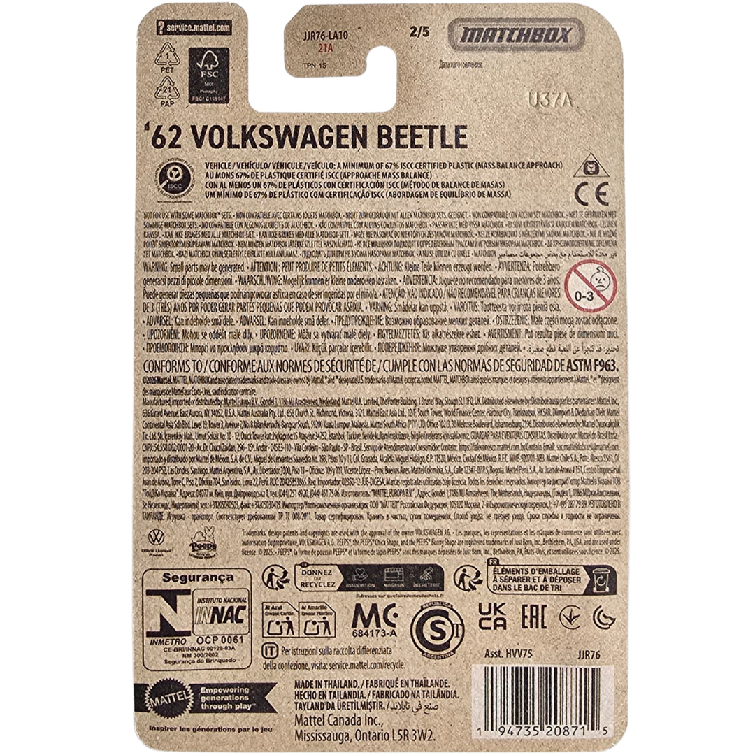 Matchbox (Peeps) - '62 Volkswagen Beetle