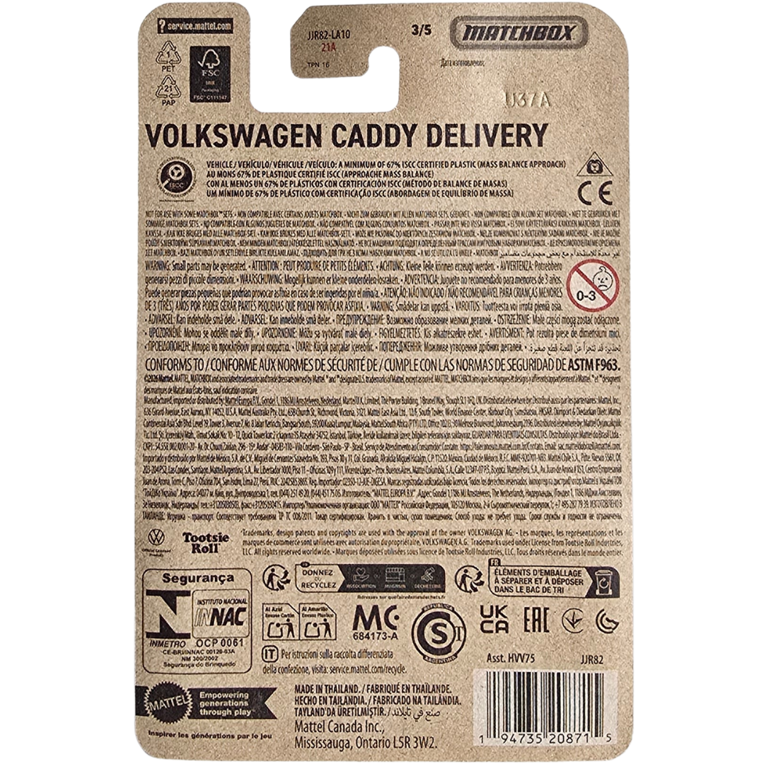 Matchbox (Tootsie Roll Pops) - Volkswagen Caddy Delivery
