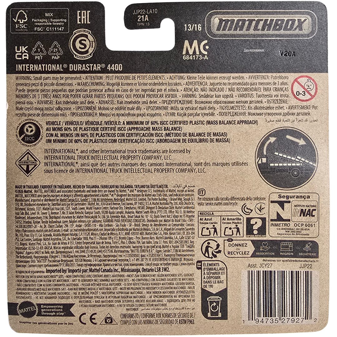 Matchbox Working Rigs -  International Durastar 4400