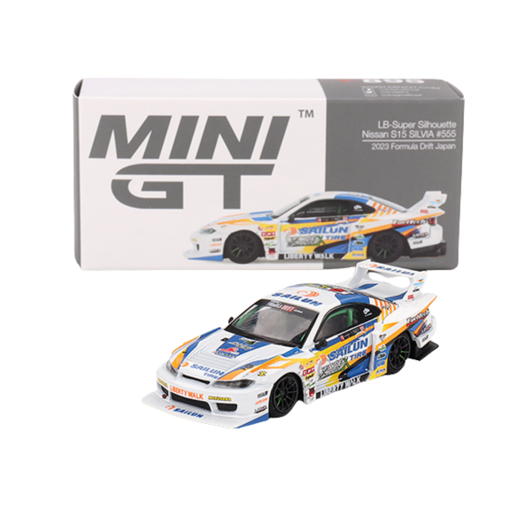 Mini GT - LB-Super Silhouette Nissan S15 SILVIA #555 (2023 Formula Drift Japan)