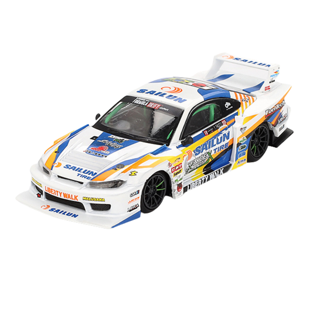 Mini GT - LB-Super Silhouette Nissan S15 SILVIA #555 (2023 Formula Drift Japan)