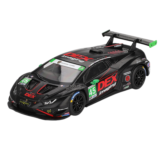 Mini GT - Lamborghini Huracán GT3 EVO2 #45 (2024 IMSA Daytona 24 Hrs No. 45 DEX Imaging)