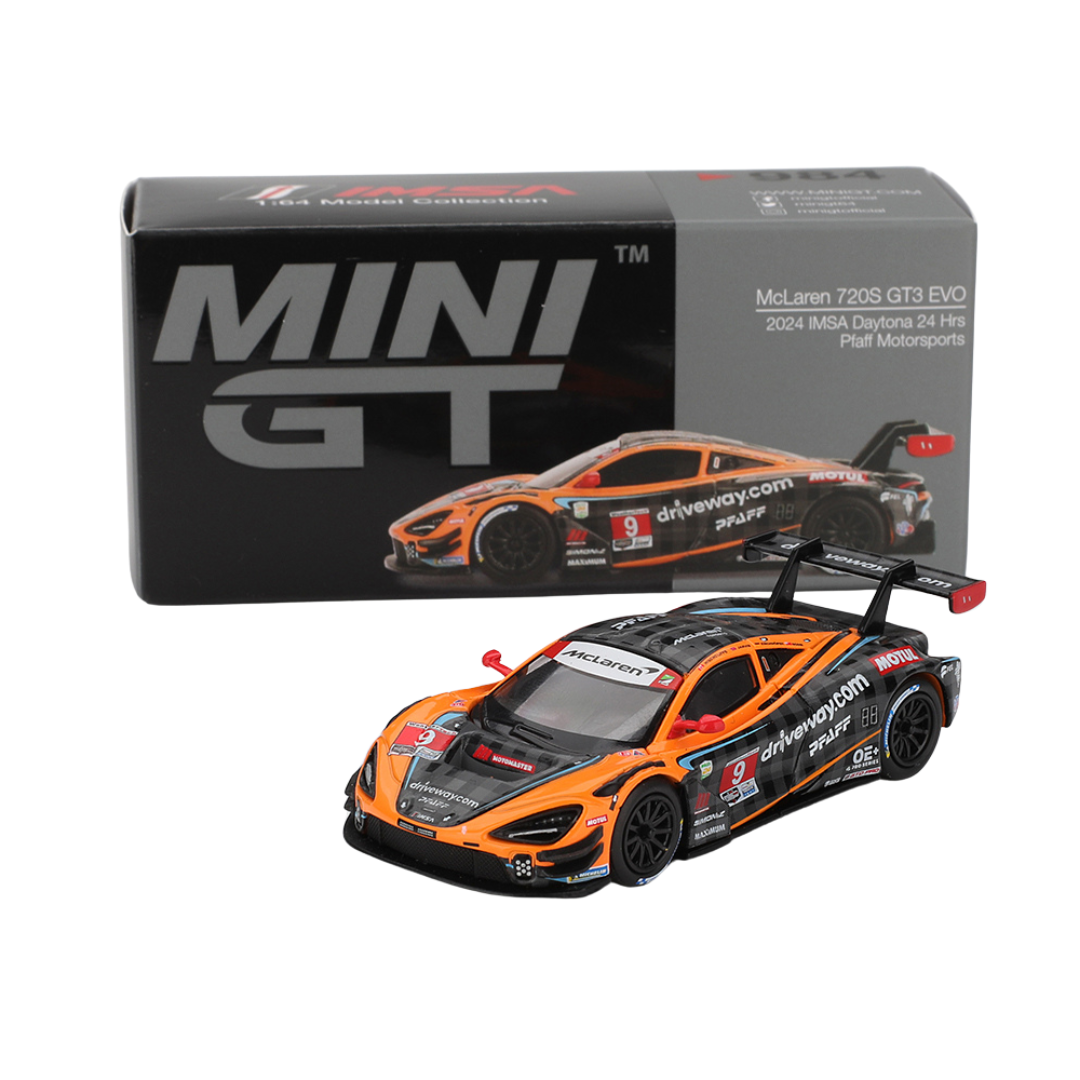 Mini GT - McLaren 720S GT3 EVO (2024 IMSA Daytona 24 Hrs Pfaff Motorsports)