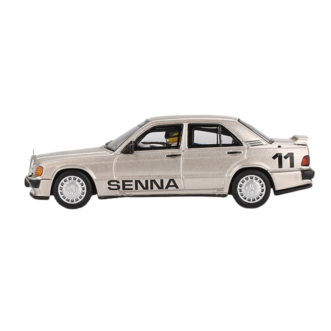 Mini GT - Mercedes-Benz 190 E 2.3-16 #11 (1984 Nürburgring Race Of Champions w/ Figure Ayrton Senna)