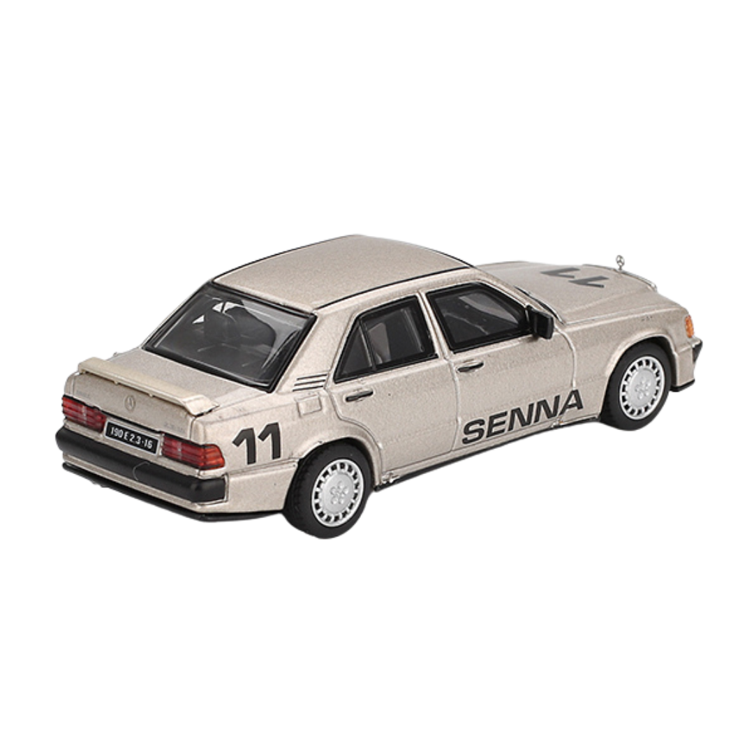 Mini GT - Mercedes-Benz 190 E 2.3-16 #11 (1984 Nürburgring Race Of Champions w/ Figure Ayrton Senna)