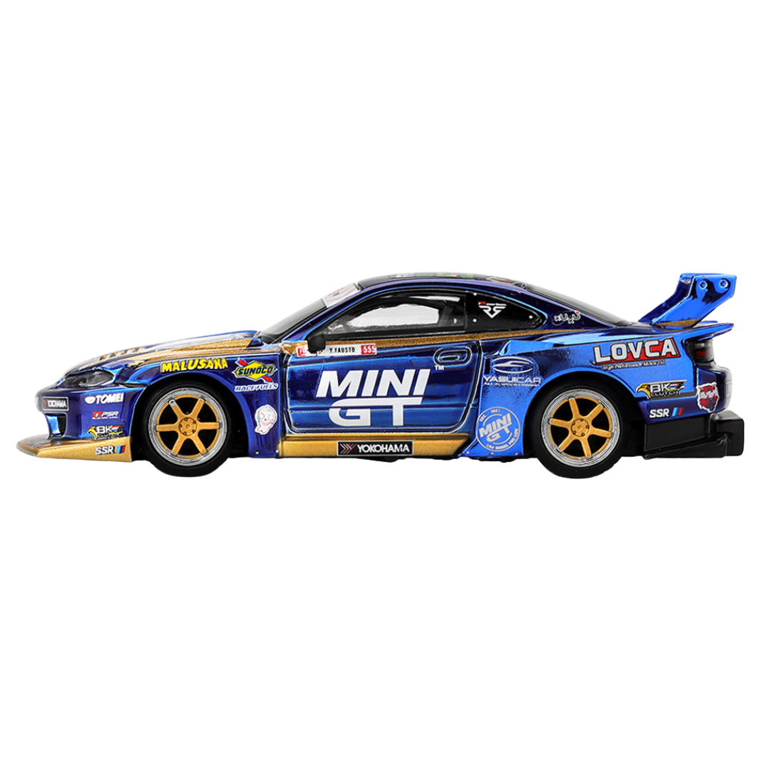 Mini GT - Nissan SILVIA (S15) #555 LB-Super Silhouette (Team MINI GT Liberty Walk 2025 Formula Drift)