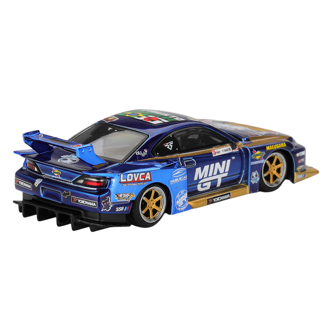 Mini GT - Nissan SILVIA (S15) #555 LB-Super Silhouette (Team MINI GT Liberty Walk 2025 Formula Drift)