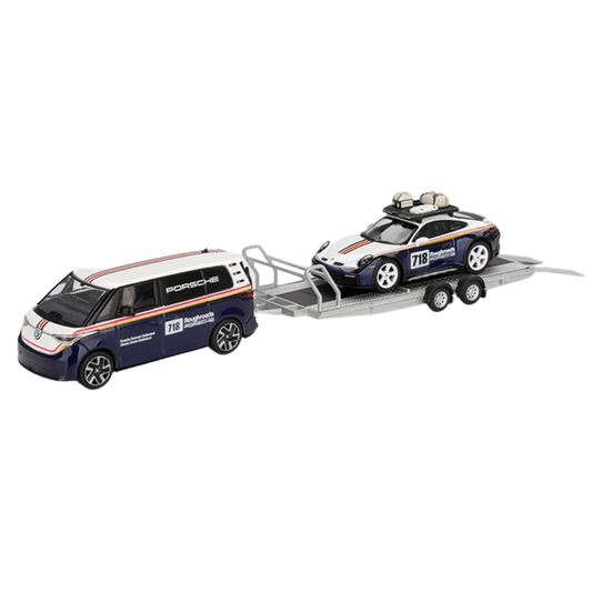 Mini GT - Porsche 911 Dakar #718 - Volkswagen ID. Buzz - Porsche Centrum Gelderland Rougroads